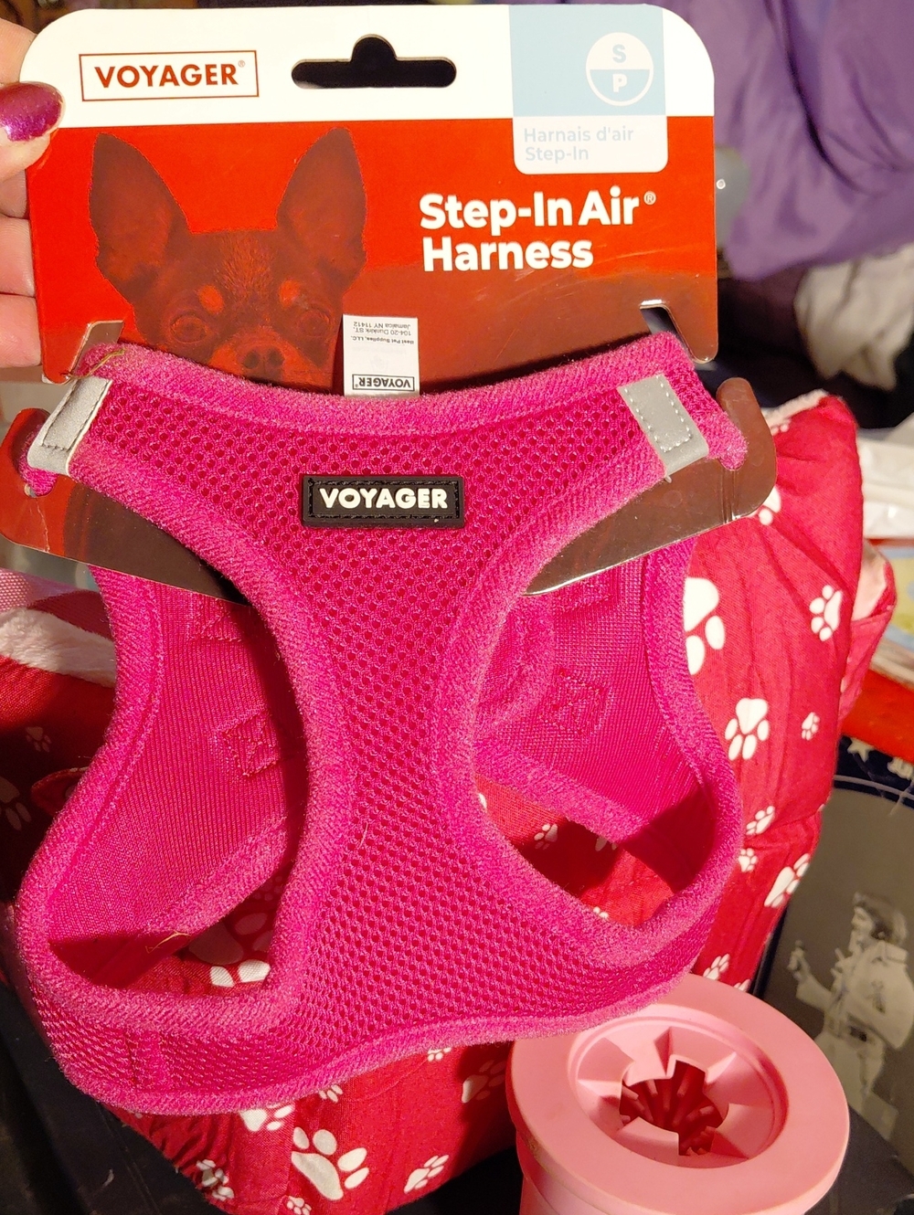 Voyager Step-In Air Dog Harness — Hot Pink